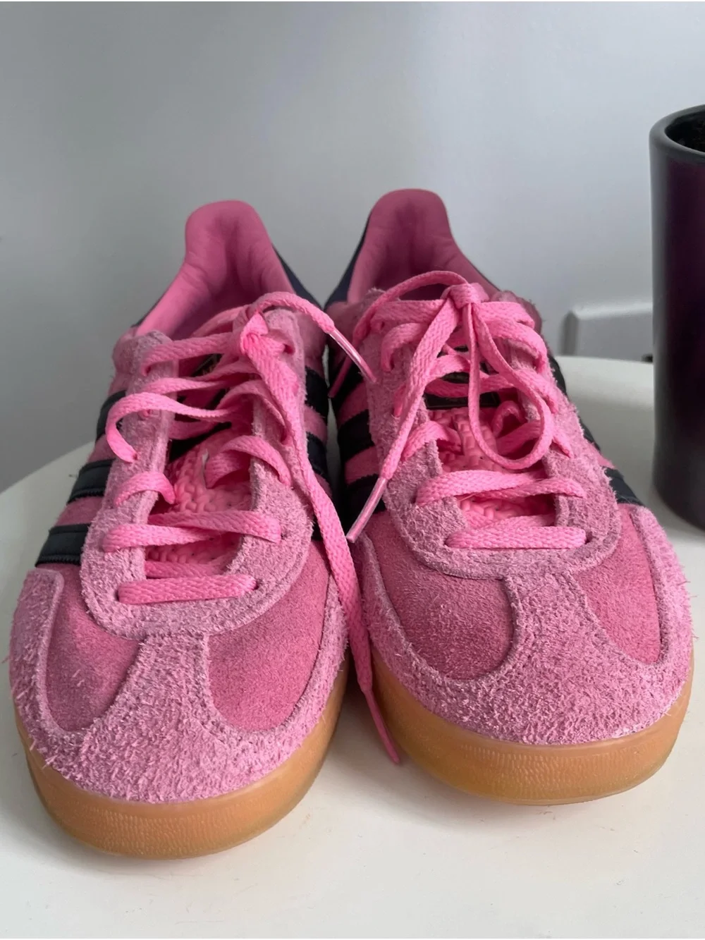 Women Size 8 Adidas Gazelle Bliss Pink Purple Shoes - Picture 6 of 8